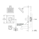 Delta T14451 Dryden Monitor 14 Series Tub And Shower Trim Chrome 2