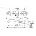 Delta T35766LF Stryke Wall Mounted Lavatory Trim Stainless 2