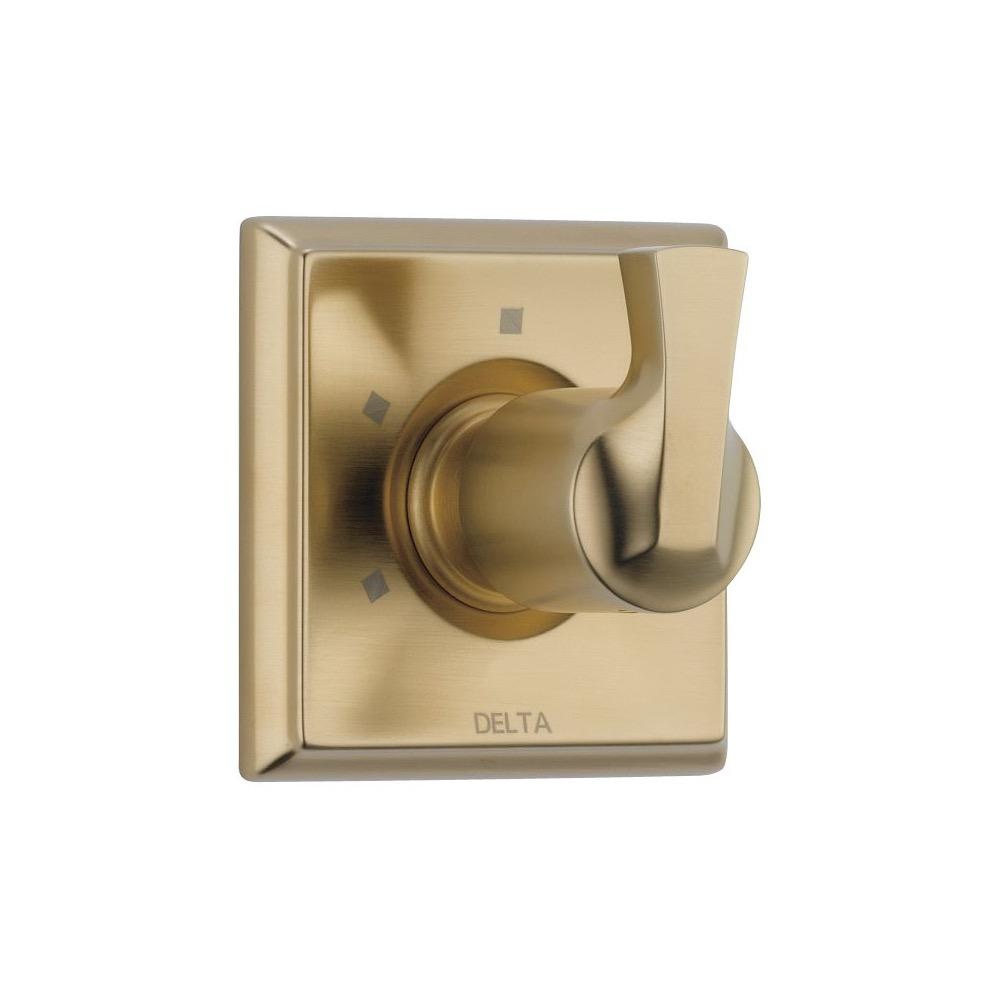 Delta T11851 Dryden 3 Setting 2 Port Diverter Trim Champagne Bronze 1