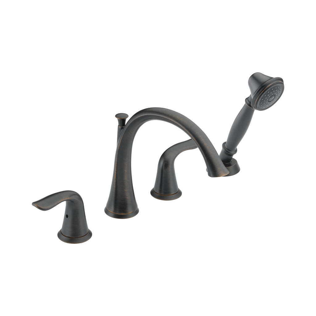 Delta T4738 Lahara Roman Tub With Handshower Trim Venetian Bronze 1