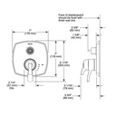 Delta T27876 Stryke 17 Series Integrated Diverter Trim Less Handle Stainless 2