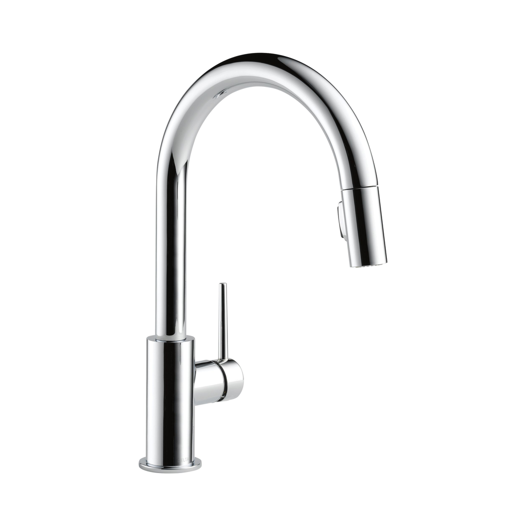 Delta 9159 Trinsic Single Handle Pull Down Kitchen Faucet Chrome 1