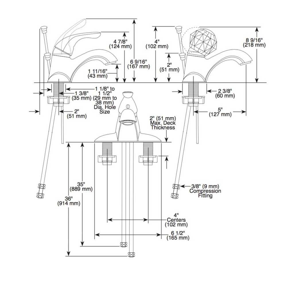 Delta 520-MPU Classic Single Handle Centerset Lavatory Faucet Chrome 2