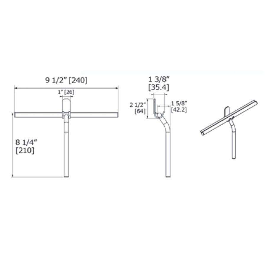 Laloo S0100C Shower Squeegee Chrome 2