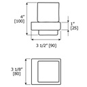 Laloo J1884PN Jazz Tumbler and Holder Polished Nickel 3