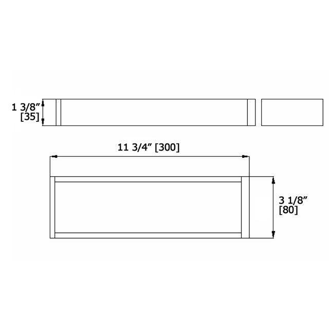 Laloo U9212DMB Upton Double Towel Bar Matte Black 3