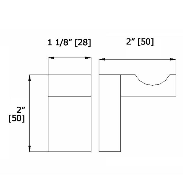 Laloo U9282MB Upton Single Hook Matte Black 3