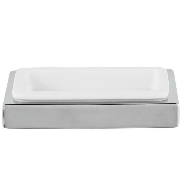 Laloo J1885PN Jazz Soap Dish And Holder Polished Nickel 1