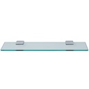 Laloo J1887MB Jazz Single Glass Shelf Matte Black 1