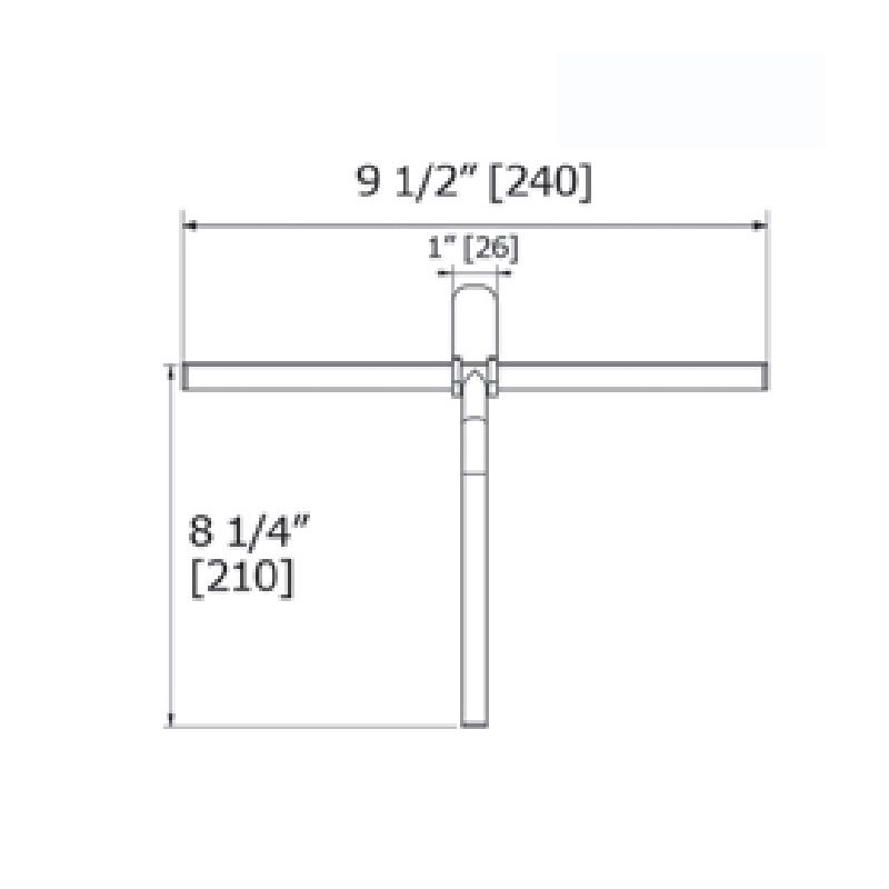 Laloo S0100BN Shower Squeegee Brushed Nickel 3