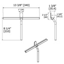 Laloo S0200PN Shower Squeegee Polished Nickel 3