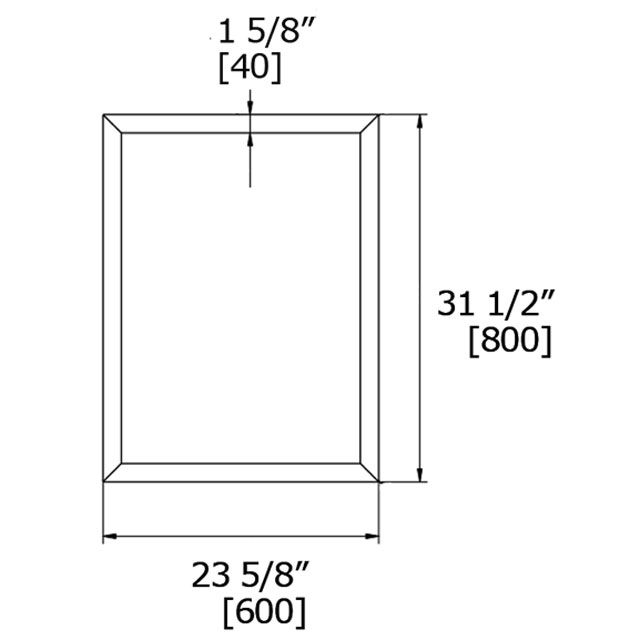 Laloo M30009 Beveled Frame Mirror 3