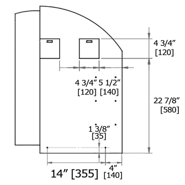 Laloo H00164 Double Layered Mirror With Shelves 2