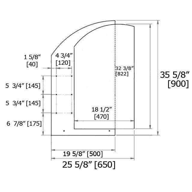 Laloo H00164 Double Layered Mirror With Shelves 3