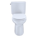 TOTO CST454CEFG Drake II Two Piece Elongated Toilet Colonial White 3