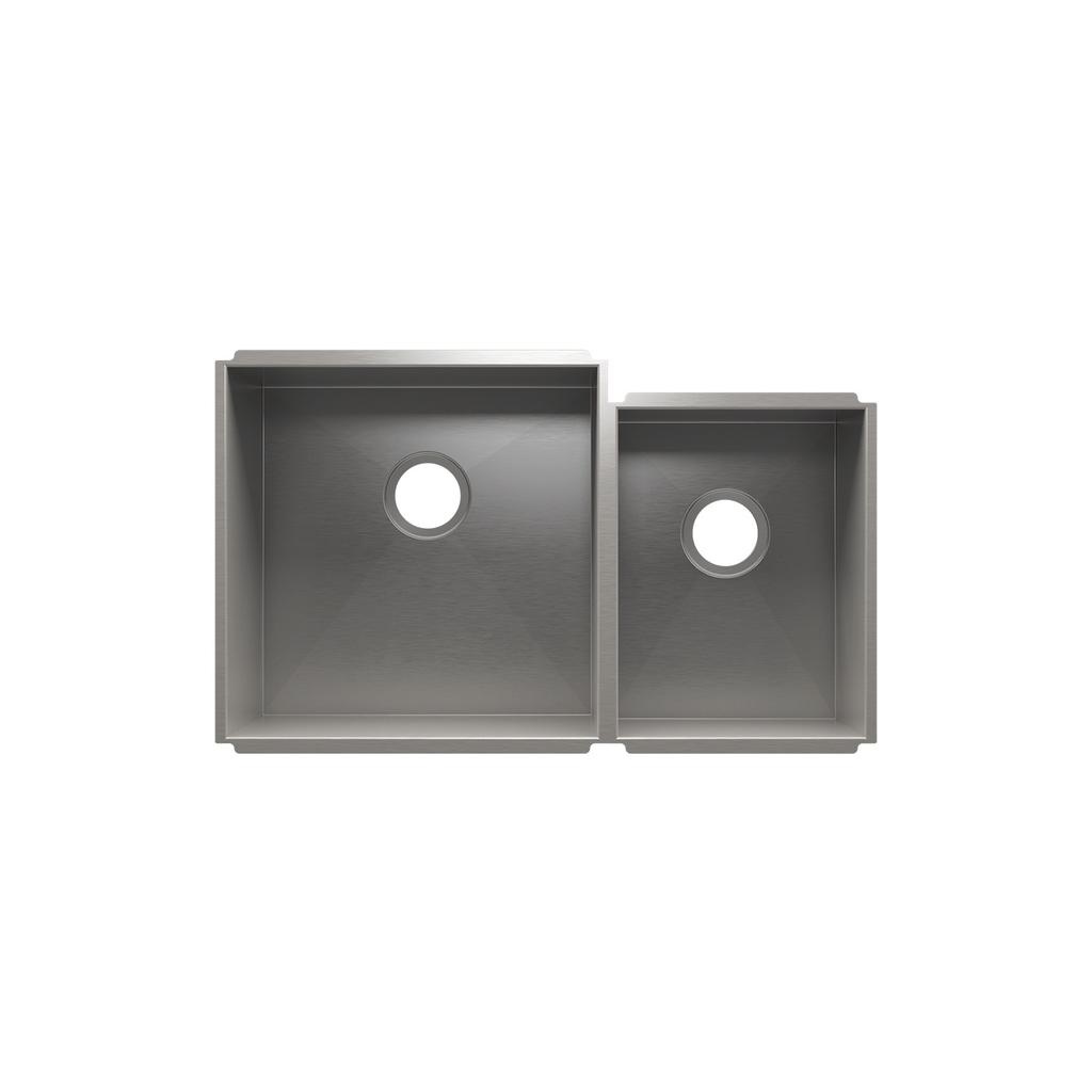 Julien 003638 Urbanedge Sink Undermount Double L18X18X10 R12X16X8