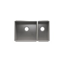 Julien 003658 Urbanedge Sink Undermount Double L18X16X10 R12X16X8