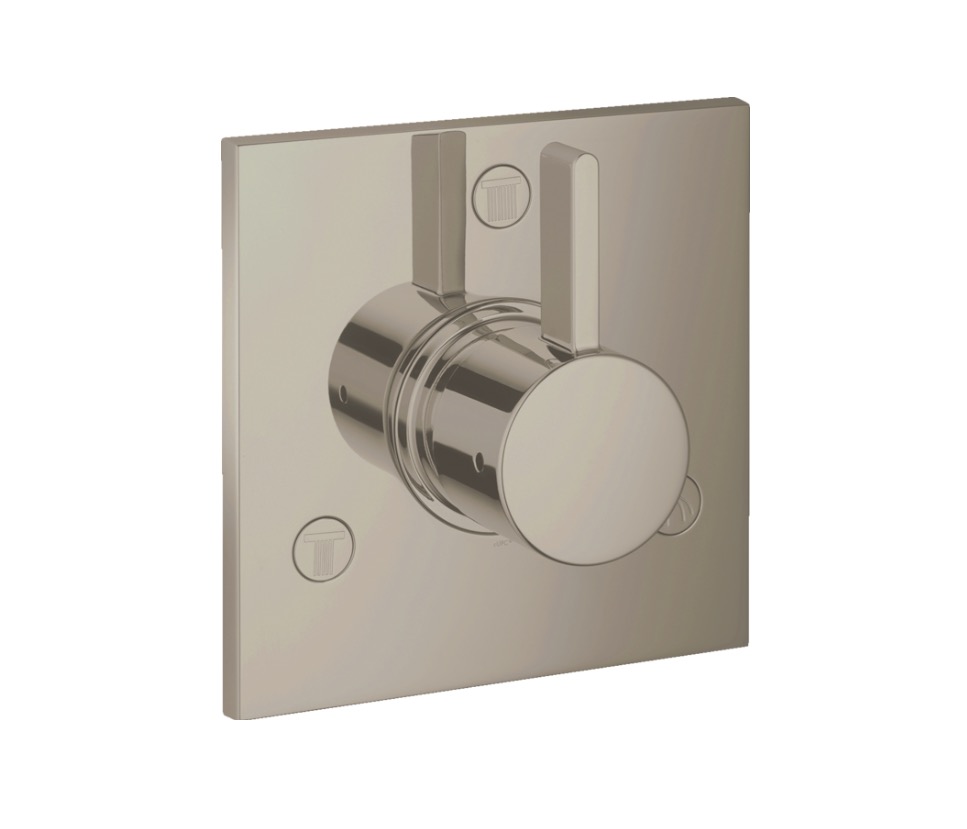 Hansgrohe 04880820 Ecostat Diverter Trim Square Brushed Nickel