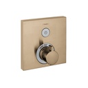 Hansgrohe 15762141 Showerselect Thermostatic Trim Square Brushed Bronze