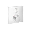 Hansgrohe 15762701 Showerselect Thermostatic Trim Square Matte White