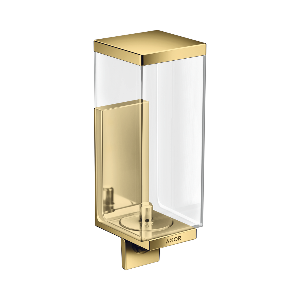 Hansgrohe 42610990 Axor Universal Rectangular Soap Dispenser Polished Gold Optic