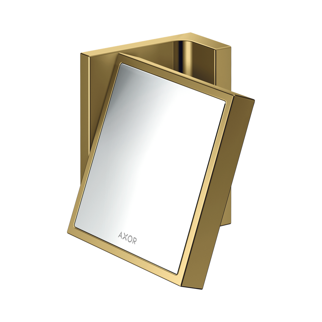 Hansgrohe 42649990 Axor Universal Rectangular Shaving Mirror Polished Gold Optic