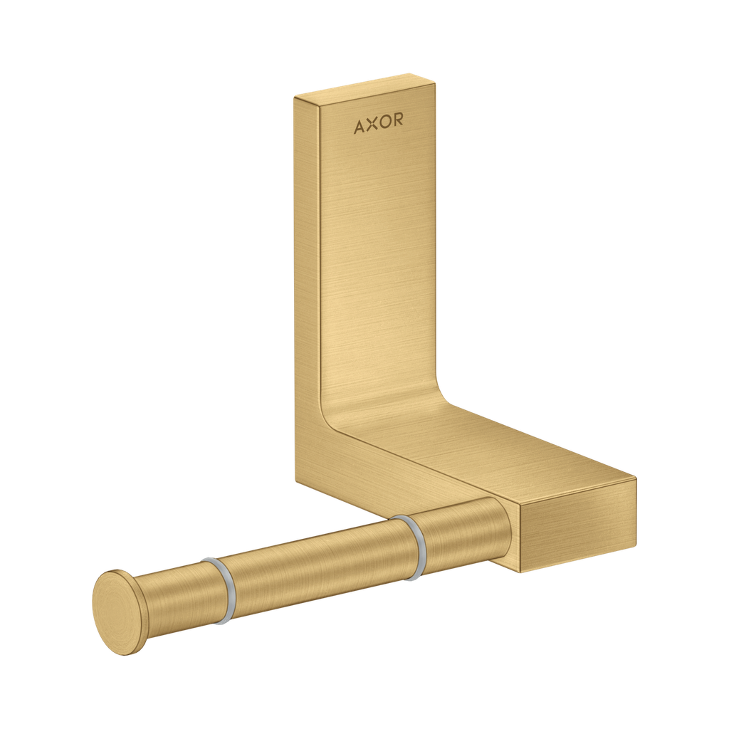 Hansgrohe 42656250 Axor Universal Rectangular Toilet Paper Holder Brushed Gold Optic