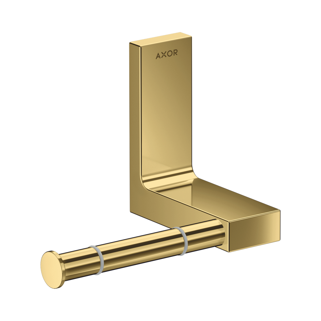 Hansgrohe 42656990 Axor Universal Rectangular Toilet Paper Holder Polished Gold Optic