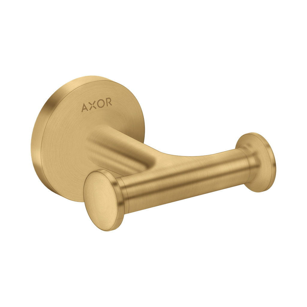 Hansgrohe 42812250 Axor Universal Circular Double Hook Brushed Gold Optic