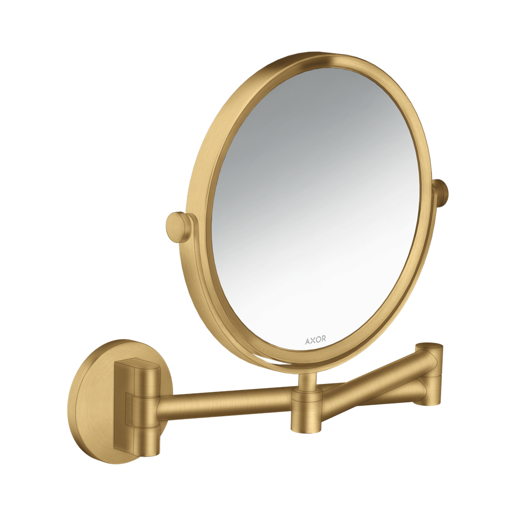 Hansgrohe 42849250 Axor Universal Circular Shaving Mirror Brushed Gold Optic