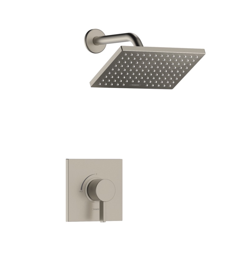 Hansgrohe 04958820 Vernis Shape Pressure Balance Shower Set Brushed Nickel