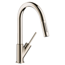 Hansgrohe 10824831 Axor Starck Prep 2-Spray Pull-Down Kitchen Faucet Polished Nickel