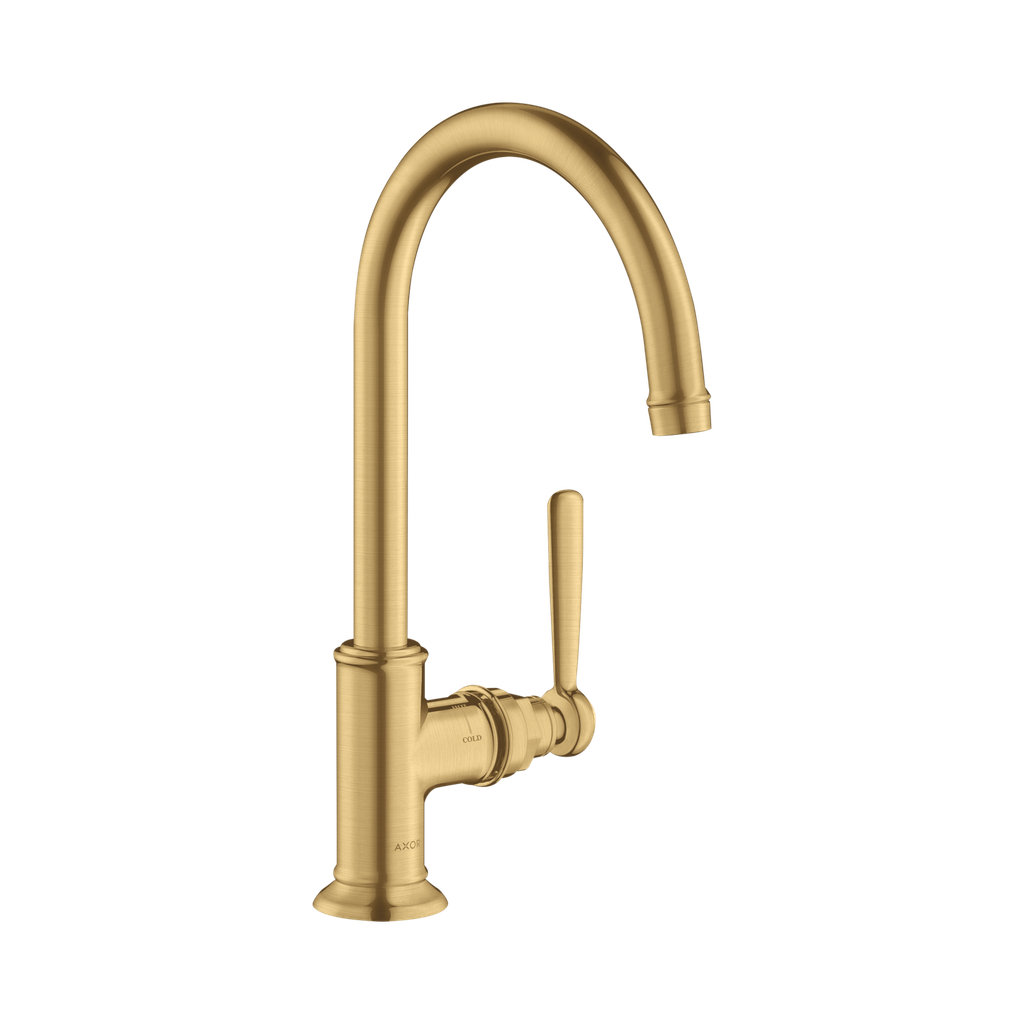 Hansgrohe 16518251 Axor Montreux Single Hole Faucet 210 Brushed Gold Optic