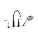 Hansgrohe 16555821 Axor Montreux 4-Hole Roman Tub Set Trim Brushed Nickel