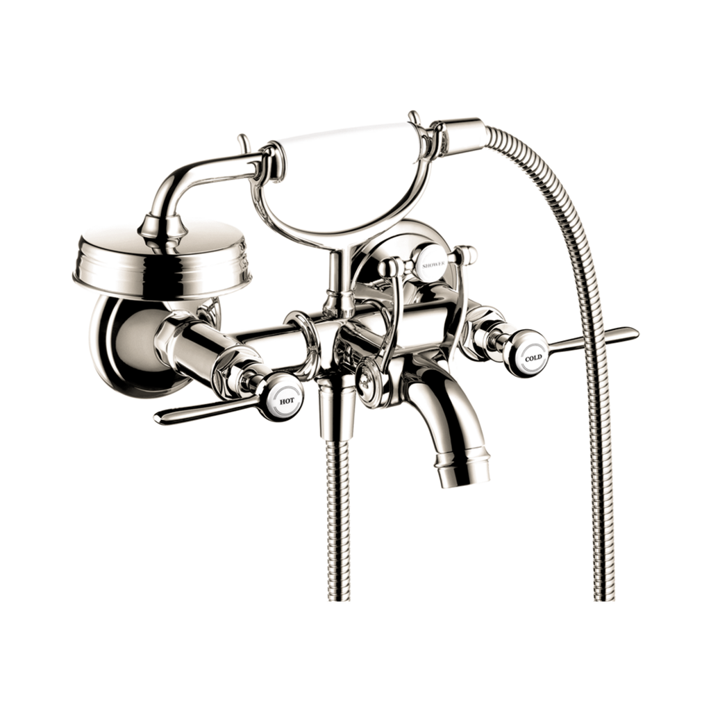 Hansgrohe 16556831 Axor Montreux 2-Handle Wall Mounted Tub Filler Polished Nickel