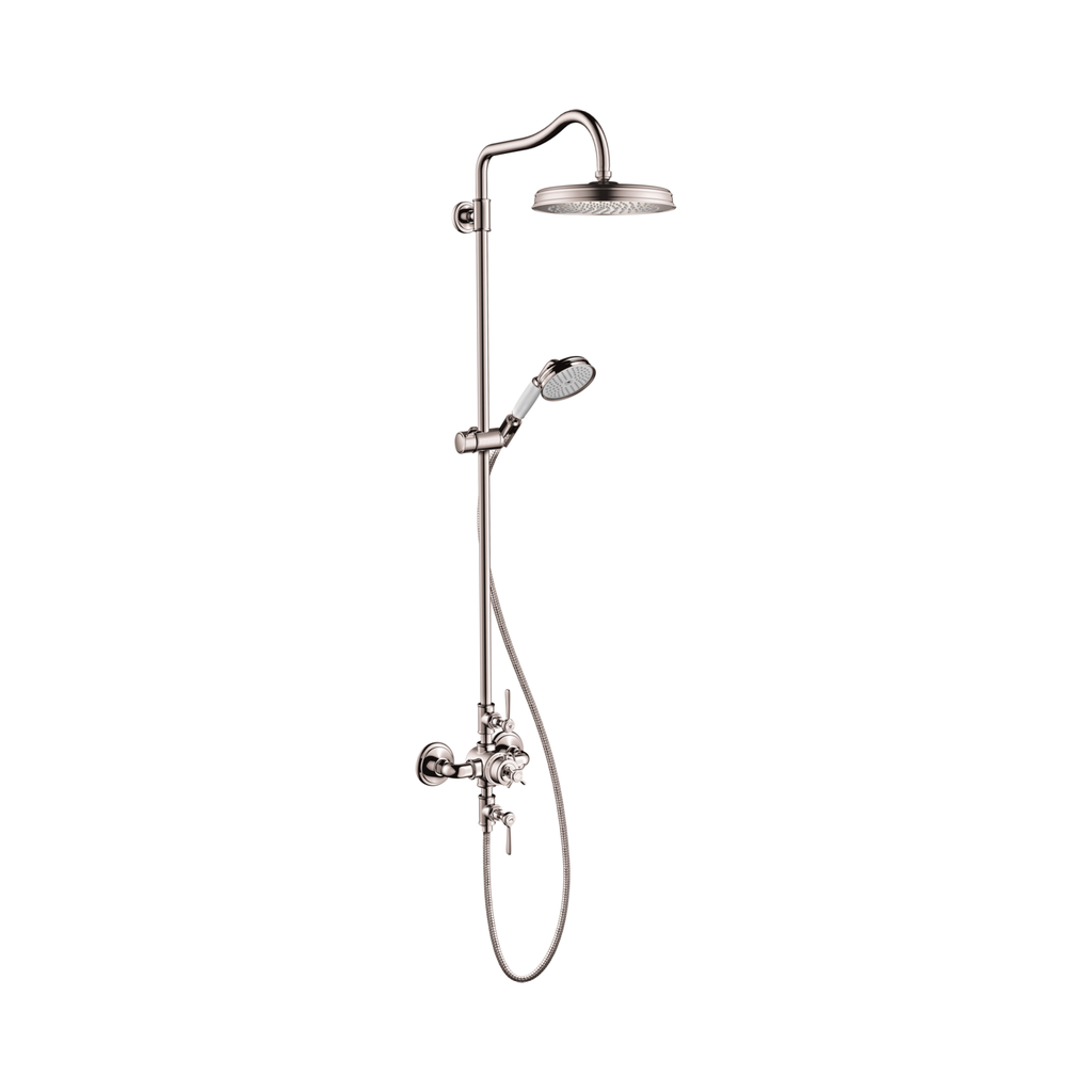 Hansgrohe 16574821 Axor Montreux Showerpipe 240 1-Jet Brushed Nickel