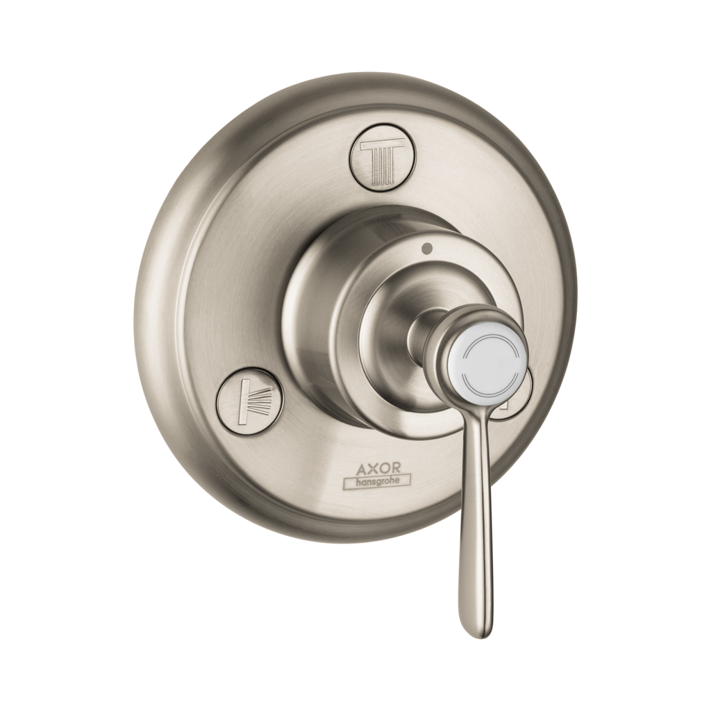 Hansgrohe 16832821 Axor Montreux Diverter Trio Quattro Trim Brushed Nickel