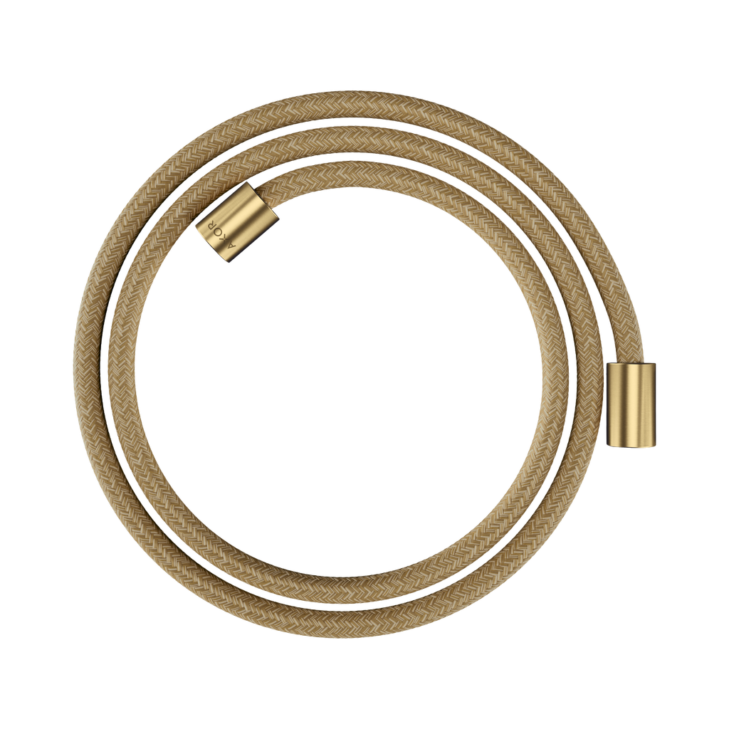 Hansgrohe 28261250 Axor Textile Hose With Cylindrical Nut 63" Brushed Gold Optic