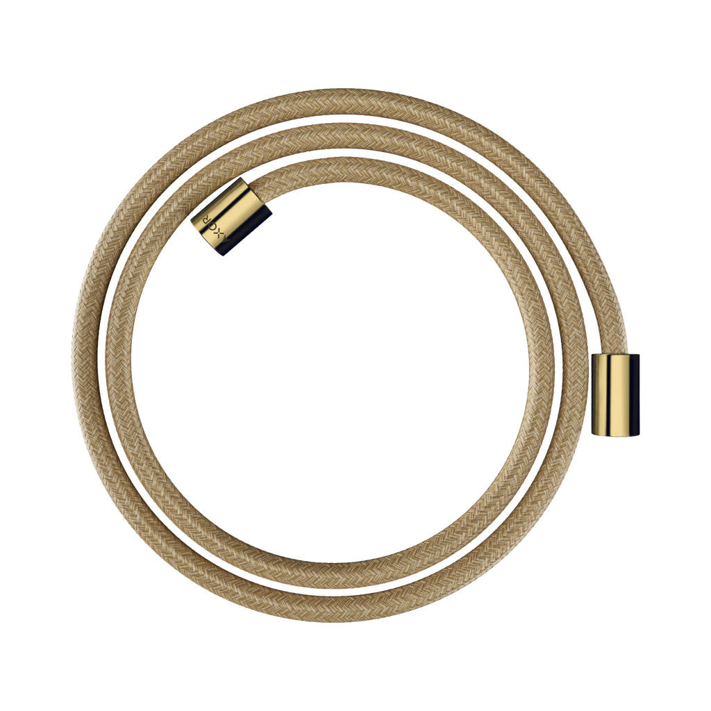 Hansgrohe 28261990 Axor Textile Hose With Cylindrical Nut 63" Polished Gold Optic