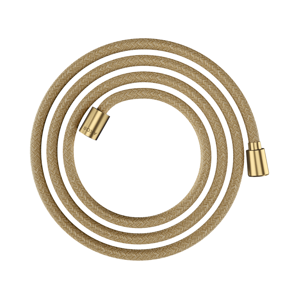 Hansgrohe 28290250 Axor Textile Hose With Cylindrical And Conical Nut 79" Brushed Gold Optic