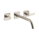 Hansgrohe 34315821 Axor Citterio M Widespread Faucet Trim Brushed Nickel