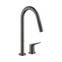 Hansgrohe 34822341 Axor Citterio 2-Hole Single Handle Kitchen Faucet Brushed Black Chrome