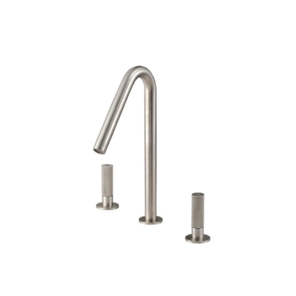 Treemme 6011 Widespread Lavatory Faucet Stainless