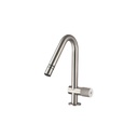 Treemme 1122 Single Hole Bidet Faucet One Handle Swivel Spray Stainless