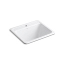 Kohler 19017-1-0 Glen Falls Top-/Under-Mount Utility Sink With Single Faucet Hole