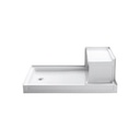 Kohler 1979-0 Tresham 60 X 36 Receptor With Integral Seat And Left-Hand Drain