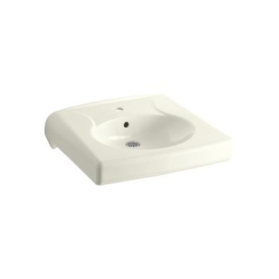 Kohler 1997-1-96 Brenham Wall-Mount Lavatory With Single-Hole Faucet Drilling Less Soap Dispenser Hole