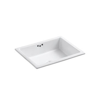 Kohler 2330-G-0 Kathryn 19-3/4 X 15-5/8 X 6-1/4 Under-Mount Bathroom Sink With Glazed Underside