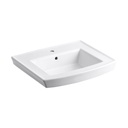 Kohler 2358-1-0 Archer Pedestal Lavatory Basin With Single-Hole Faucet Drilling