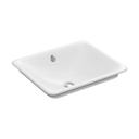 Kohler 5400-W-0 Iron Plains Wading Pool Rectangular Bathroom Sink With White Painted Underside